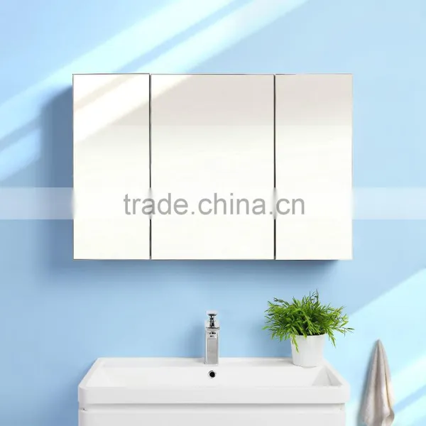 Wooden Bathroom Mirror Cabinet Mirrored Shaving Cabinet photo-6