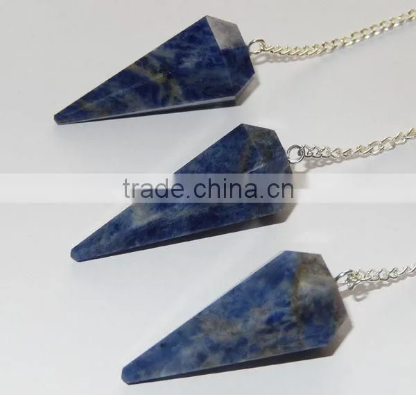 Sodalite Facetted Pendulum | Wholesale Gemstone Pendulums photo-3