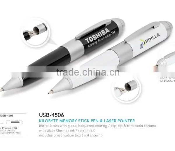 Usb Stylus Pen Laser Pen USB Flash Drive With Customed Logo, Multifunction Laser Pointer Usb Pen Drive photo-2