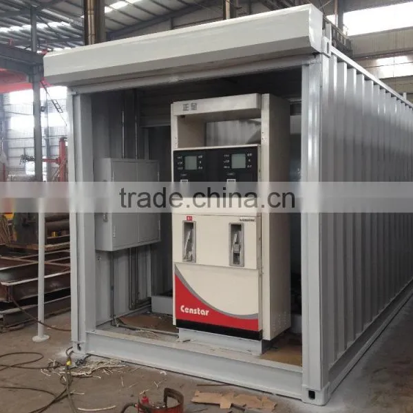 Portable Gas Station With Two Compartments Tank