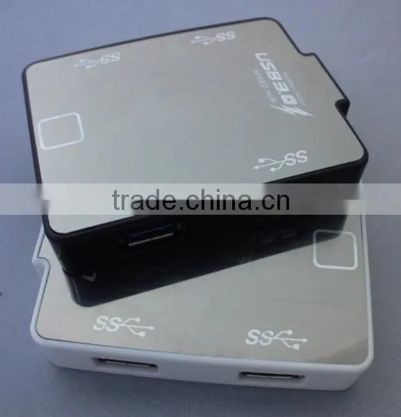 High Speed USB3.0 HUB 4Ports 5Gbps Splitter Power Adapter photo-2