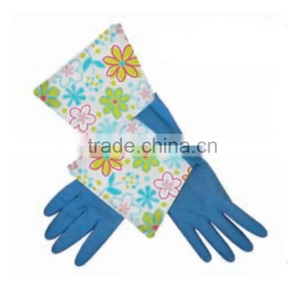Whole Sale Elbow Length Household Kitchen Latex Gloves photo-4