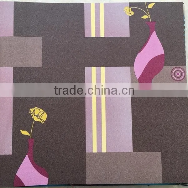 Korea 3d Effect Flower Vase Decorative Vinyl Wallpaper photo-2