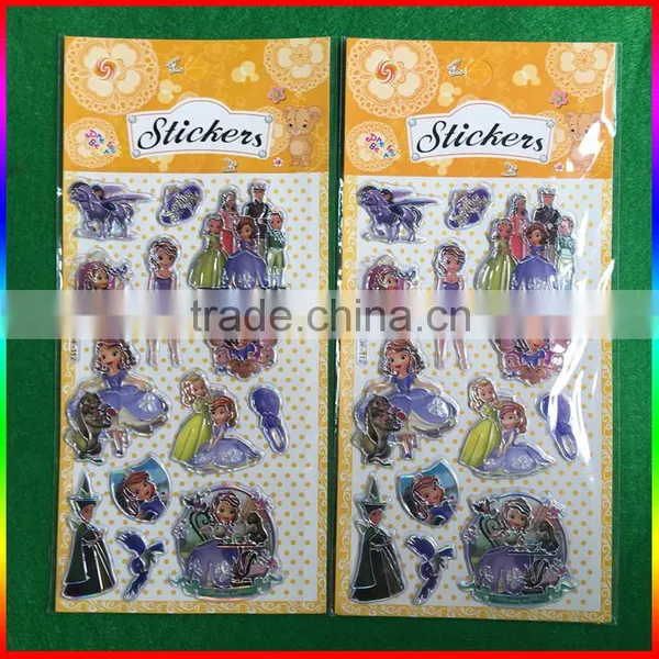 Embossed PVC Stickers Princess Design Stickers photo-4