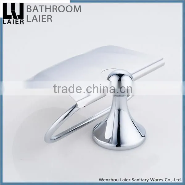 China Manufacture Covered Zinc Alloy Chrome Finishing Bathroom Sanitary Items Wall Mounted Toilet Paper Holder photo-3