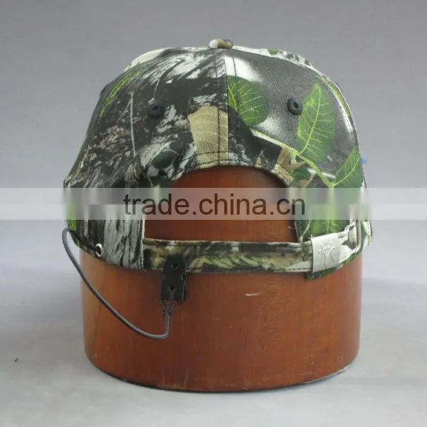 Hi Quality 3D Embroidery 6-panel Cotton Twill LED Camo Baseball Cap photo-4