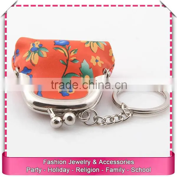Leather Coin Purse With Keyring, Cheap Key Chain Coin Purse photo-4