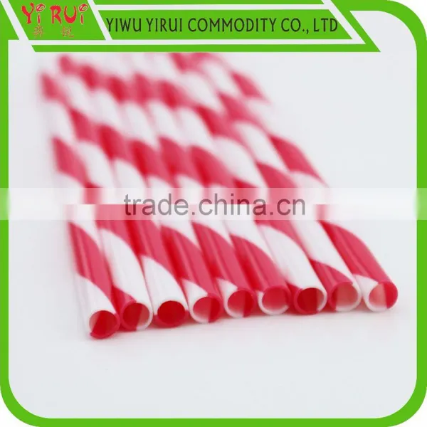 Straight Drinking Straw With pp Spiral Colorful Straw photo-2