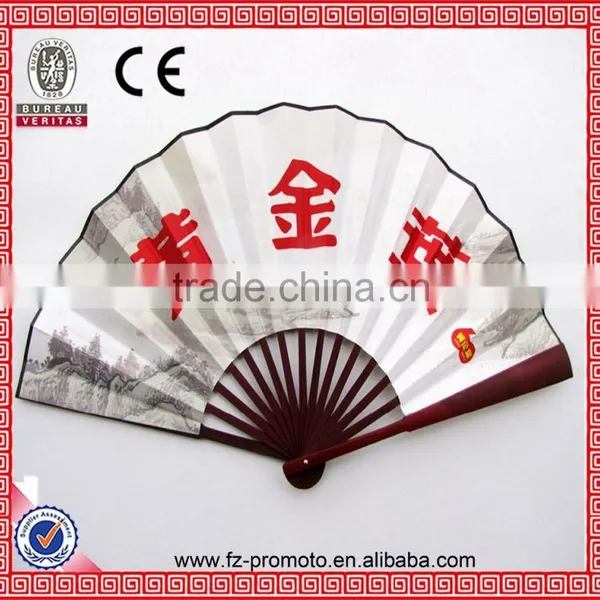Popular OEM Avalible Gift Bamboo Craft Fan With Custom Printing and Logo photo-6