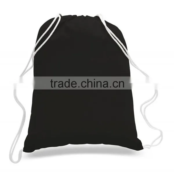 Promotion Gift Blank Durable Canvas Cotton Drawstring Tote Bags photo-5