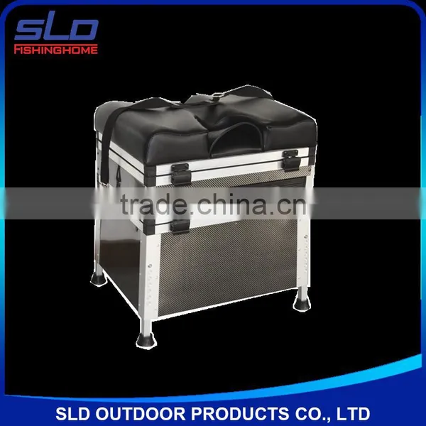 adjustor leg aluminum fishing Seat Box with a big base case