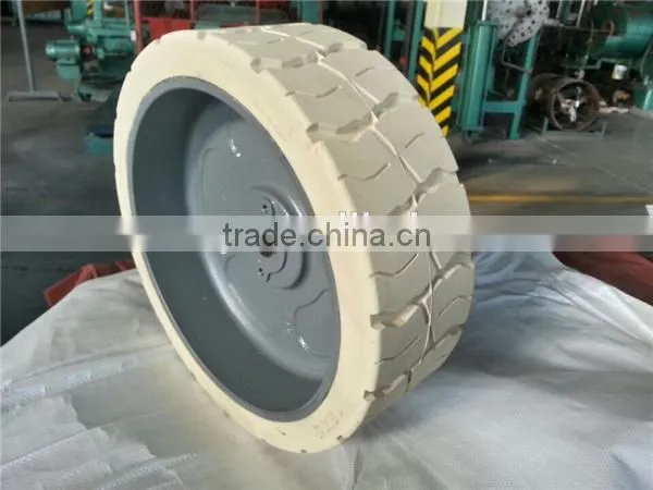 2016 New Style Deep Groove Tread Solid Tire With Rims 15x5 With Factory Price photo-6