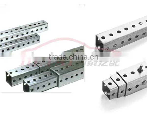 China Galvanized Stainless Steel Telescoping Square Tube With Hole photo-3