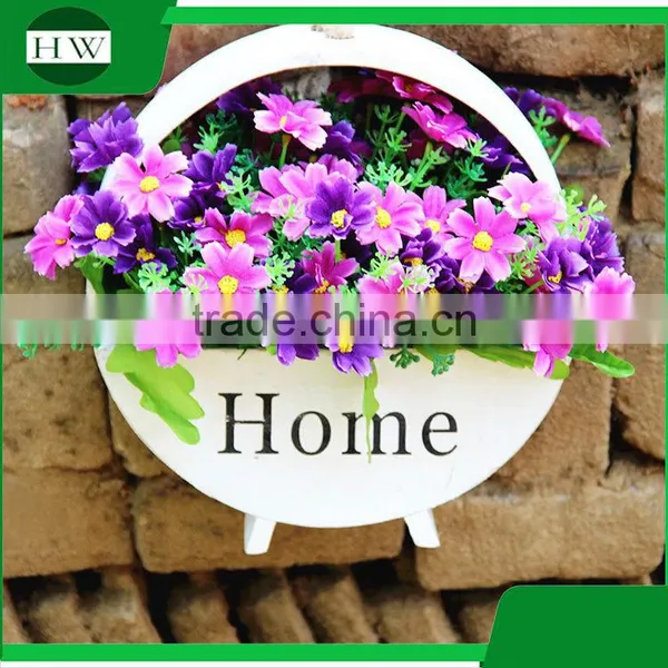 Modern Fancy Home Goods Decorative Hanging Antique Round Fancy Stand Wood Decoration Vase photo-3