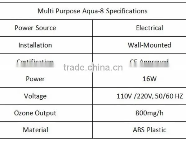 Commercial Use Air Fresher Ionizer Mini Air Purifier 800mg/h Home Air Ozone Generator photo-6