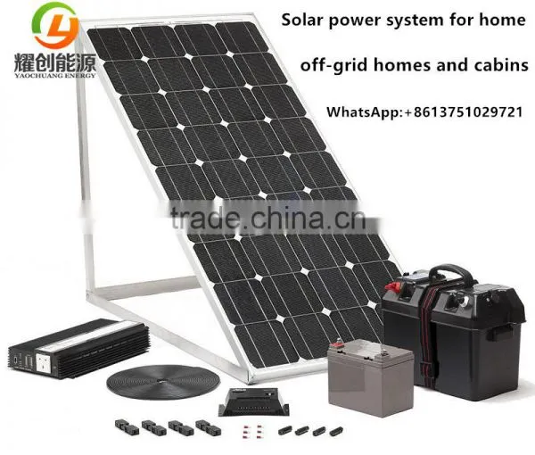 Stand Alone Solar Power System Off-grid Solar Panel System With Lead Battery for Home photo-2