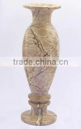 BEAUTIFUL MARINA PINK MARBLE FLOWER VASES photo-6