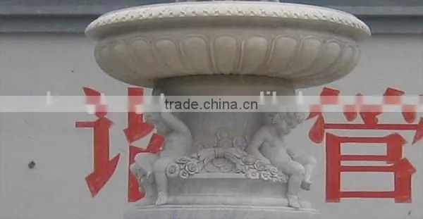 Hand Carved Marble Modern Garden Fountain photo-4