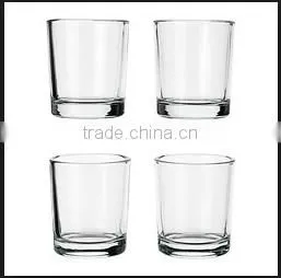 Haonai Wholesale Clear Glass Votive Candle Holders Wedding Christening Table Decor photo-2