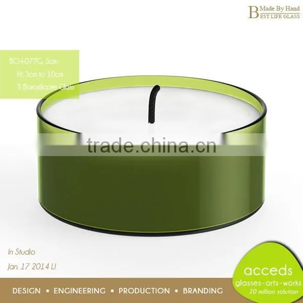 Wholesale Custom Borosilicate Glass Standing Chandelier Candle Holders photo-3