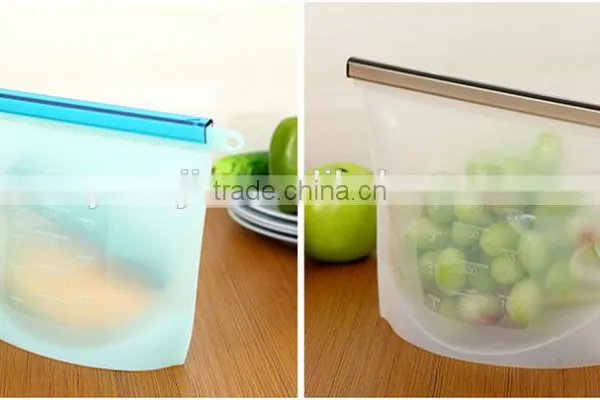 Wholesale Stock Portable Silicone Food Seal Freshness Protection Bag photo-3