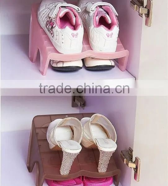 Multi-Function Double Layer Plastic Shoe Rack photo-4