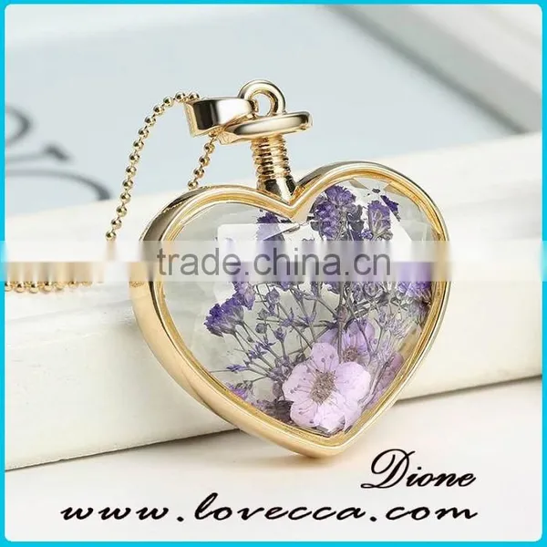 Real Flower Necklace Botanical Necklace Resin Flower Necklace Dry Flowers Jewelry photo-2