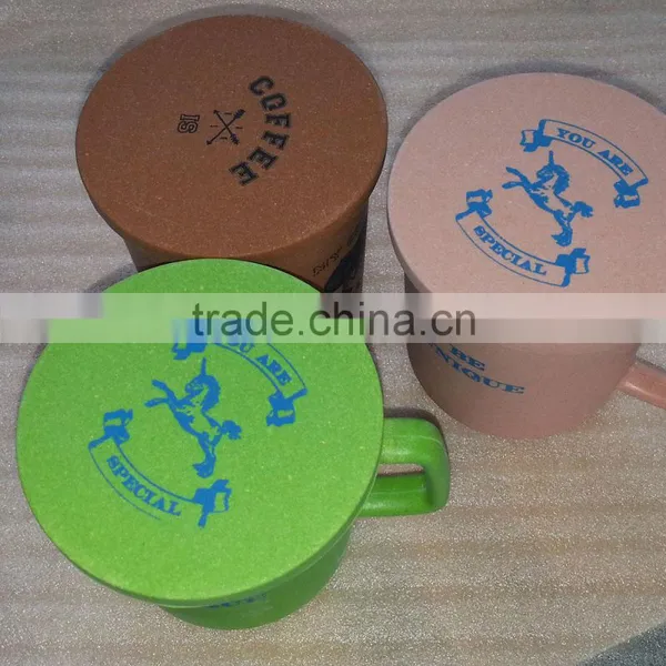 Degradable Disposable Conventional Bamboo Fiber Tea Cup With Lid photo-3