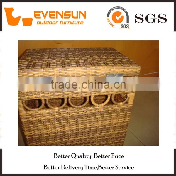 Delicate Cube Rattan Storage Box Outdoor Wicker Furniture photo-6