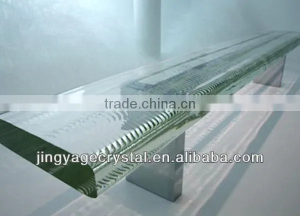 Clear Crystal Glass Panels As Home Decoration