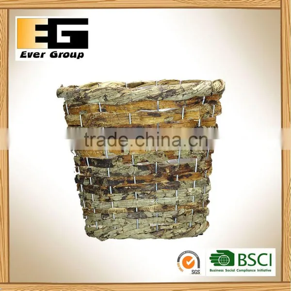 Natural Rattan Planter Flower Pot Sleeves Flower Baskets photo-2