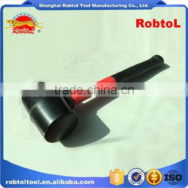 8oz Rubber Hammer Double Face Two Way Mallet Plastic Nylon Head photo-2