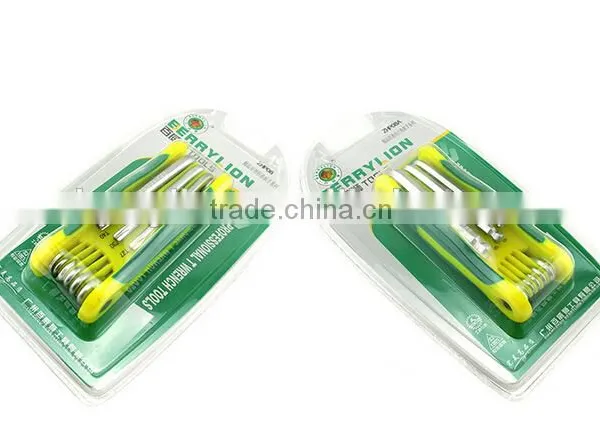 Berrylion Tools Ball End 8pcs Foldable Allen Key Set With Reasonable Price photo-5