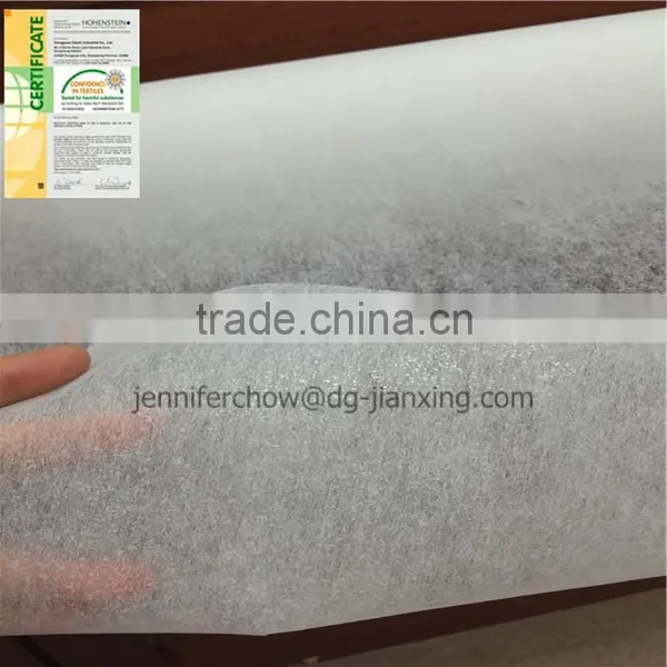 Non Woven Fabric Fusible Polyester Interlining for Garment