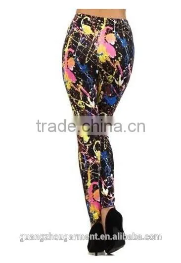 2014 New Fashion Woman Elastic Waist Cute Cats Lovely Print Ankle Length Footless Pantyhose Skinny Leggings Pants Free Size photo-2
