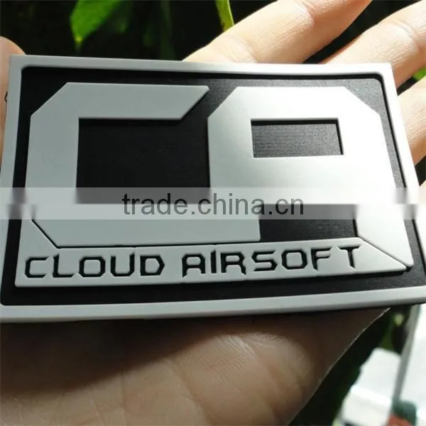 china factory cheap high quality pvc logo patch custom pvc patch