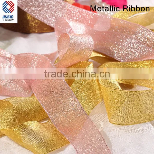 Gold Metallic Ribbon for Decoration photo-6