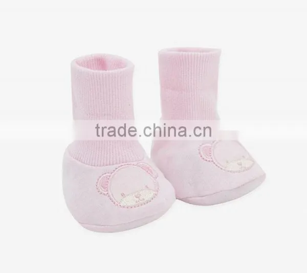 Wholesale Baby Product Lovely Beer Embroidered Organic Cotton Fancy Baby Sock photo-3