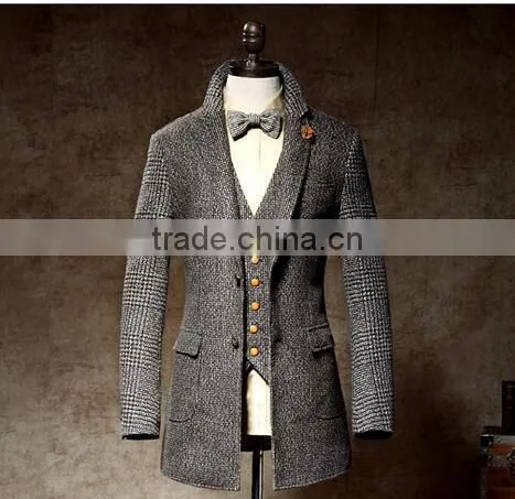 2015 China Clothing Manufacturer Men Winter Wool Coat photo-5