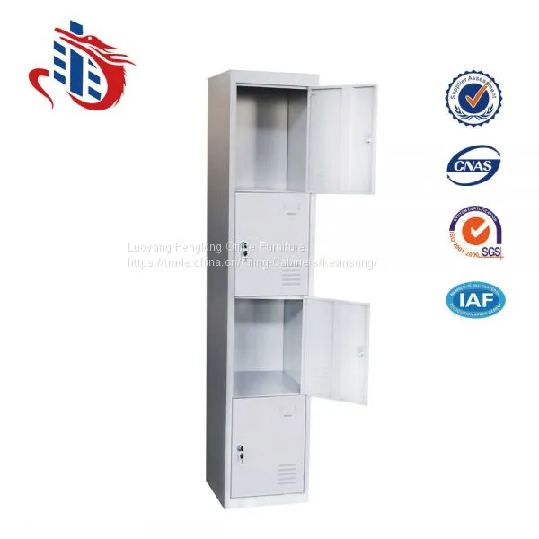 4 Door Workers Clothes Storage Cabinets Metal Locker Box photo-3