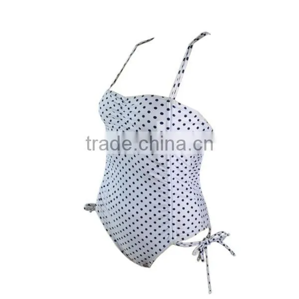 Dot Print Fabric Ladies One Piece Swimwear photo-3