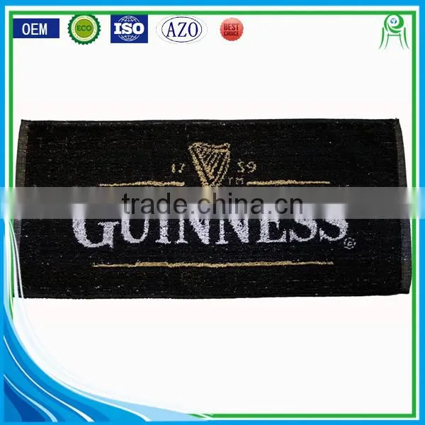Custom Design Full Size Jacquard Logo Terry Bar Towel photo-3
