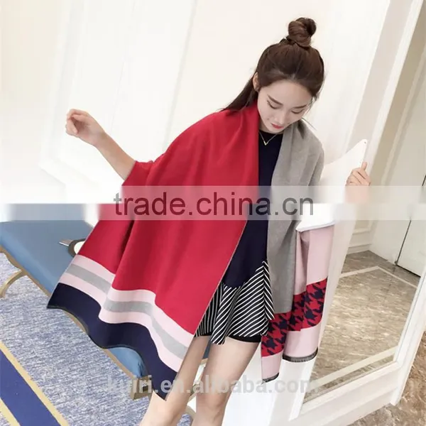 Winter ImitatiOn Cashmere Shawl Fashion Star With The Scarves Long Thermal Print Women Muffler Women Neckerchief photo-3