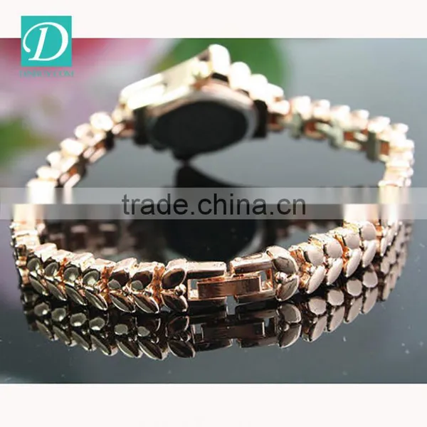 Women's Luxury Rhinestone Watchcase Rose Gold Steel Bracelet Watch photo-6