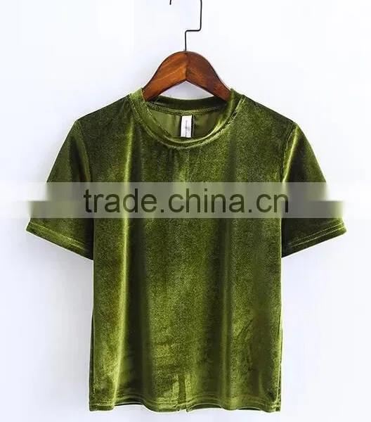 Runwaylover EY2389B Ladies Sexy 2017 Short Sleeve Crop Tops photo-6
