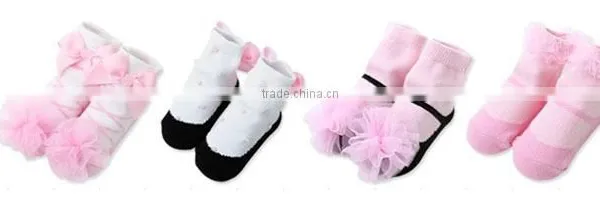 18 Designs Are in Stocked, Socks ; 3D Carton Socks for Lovely Baby , Newborn Baby Kids Girl Anti-slip Lace Floral Socks photo-2