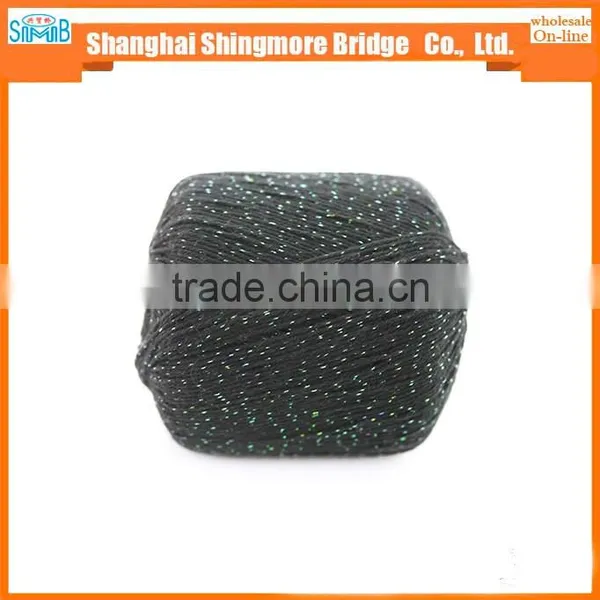 China Knitting Yarn Supplier Hot Sales High Standard Yarn Cotton Polyester Lurex With 50gram Balls photo-2