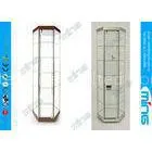 Shopping Mall Glass Display Showcases / Hexagonal Tower Case