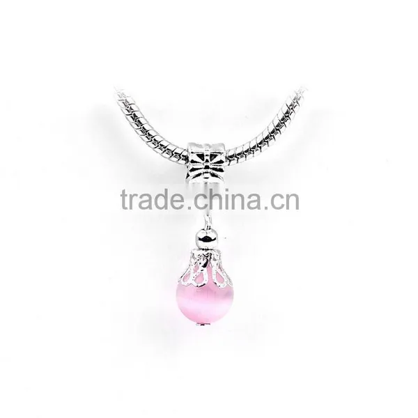Ball Dangle Charm Crystal Bead Fits Pan Charms Bracelet photo-3