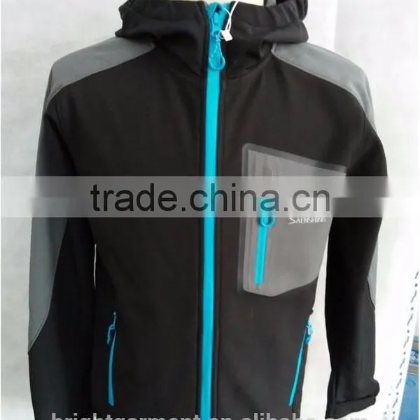 Velcro Cuffs Windproof, Waterproof & Breathable Man Yellow Tactical Softshell Jacket photo-3
